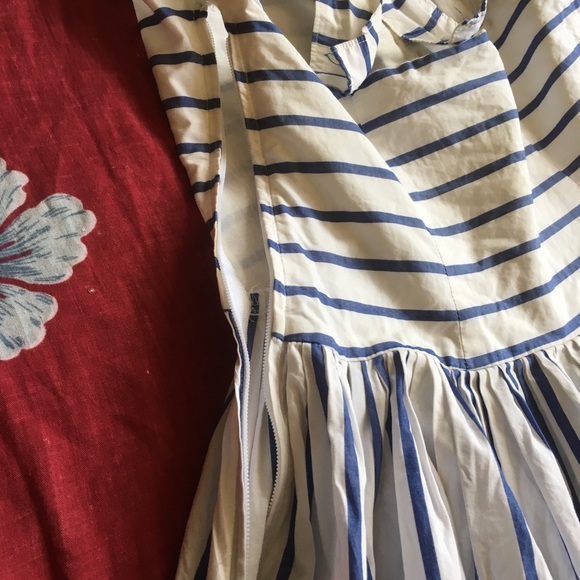 Blue and White Striped Dress - Picture 5 of 8